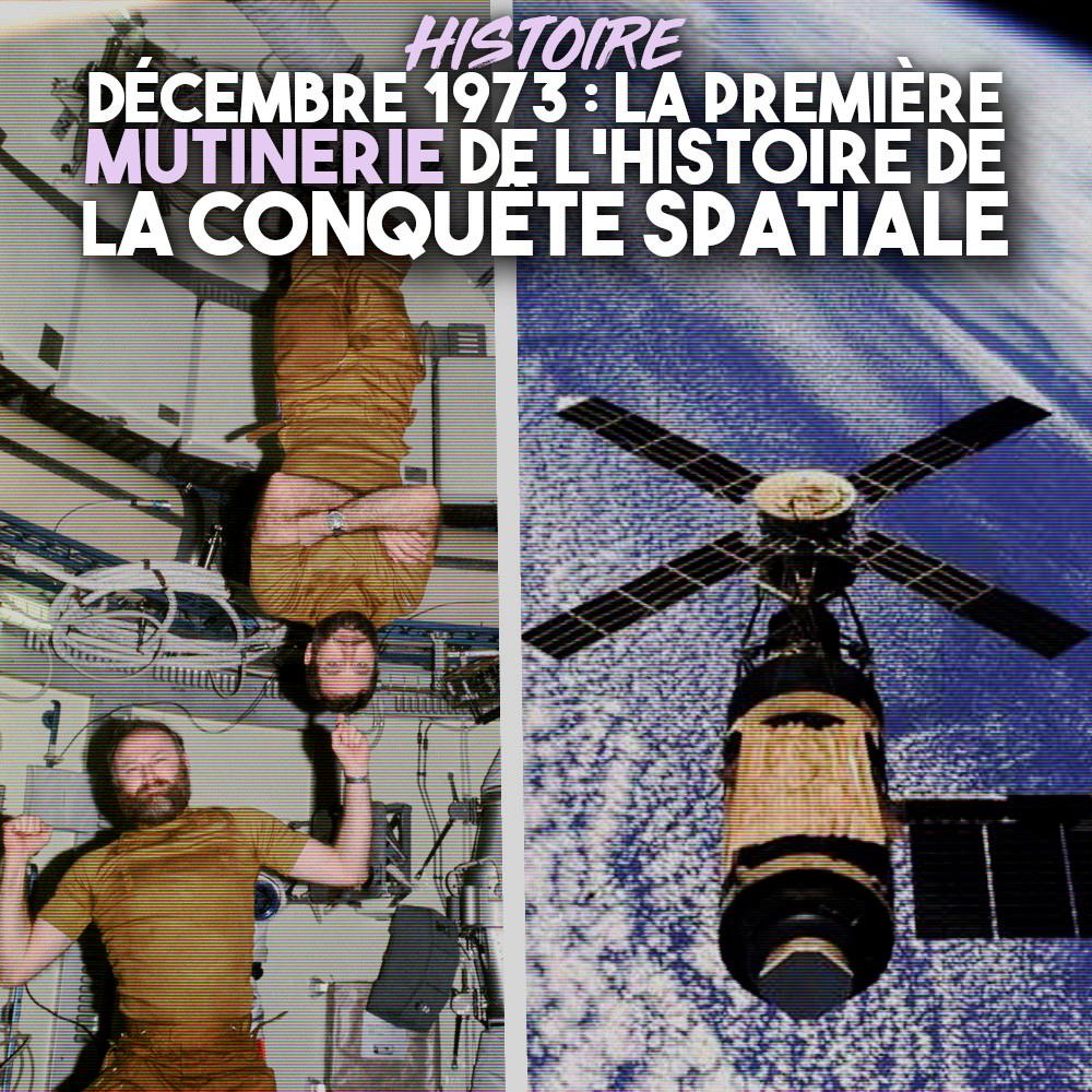 Des astronautes en apesanteur dans la station Skylab, lieu de la première mutinerie spatiale.