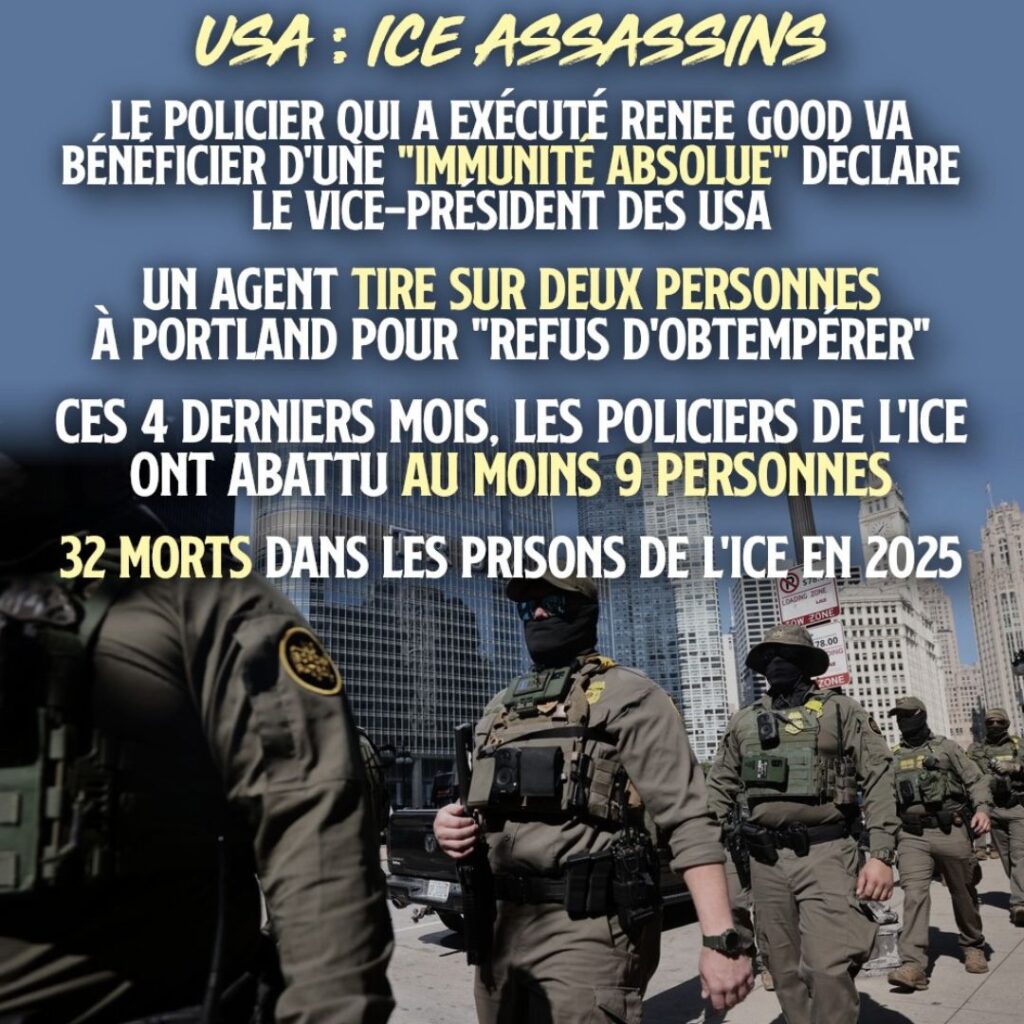 L'ICE, une milice paramilitaire particulièrement violente au service de Donald Trump.