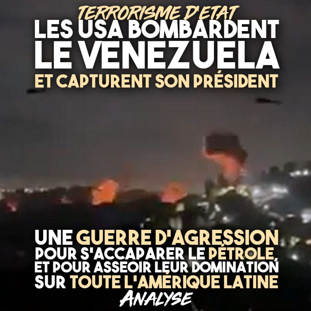 Caracas, la capitale du Venezuela, sous les bombes américaines.