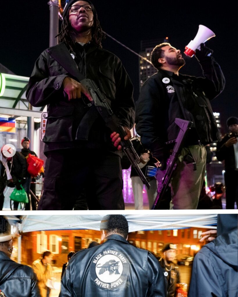 La référence au Black Panther Party est explicite dans la tenue vestimentaire