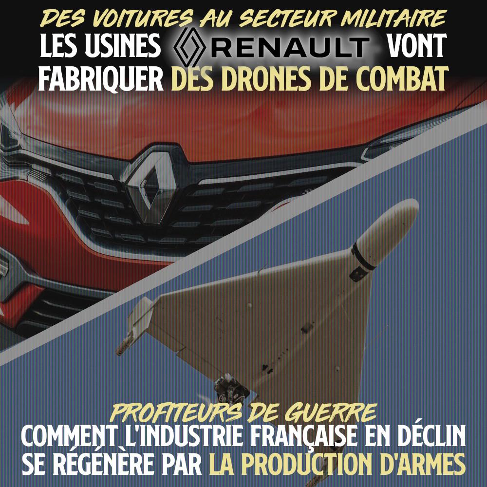 Une voiture Renault et un drone de combat : l'industrie relancée par la course à l'armement