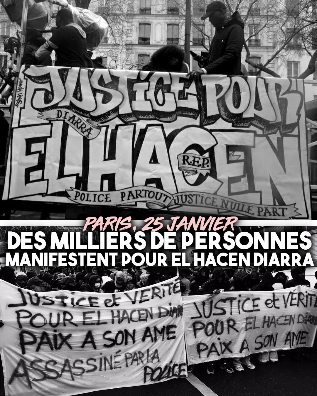 À la manifestation de ce dimanche, des milliers de personnes réclament vérité et justice pour El Hacen