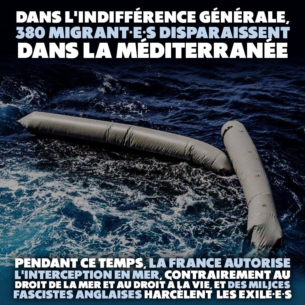 Des flotteurs en mer, le genre d'instrument qui pourrait permettre de sauver les personnes migrantes au lieu de les laisser se noyer.