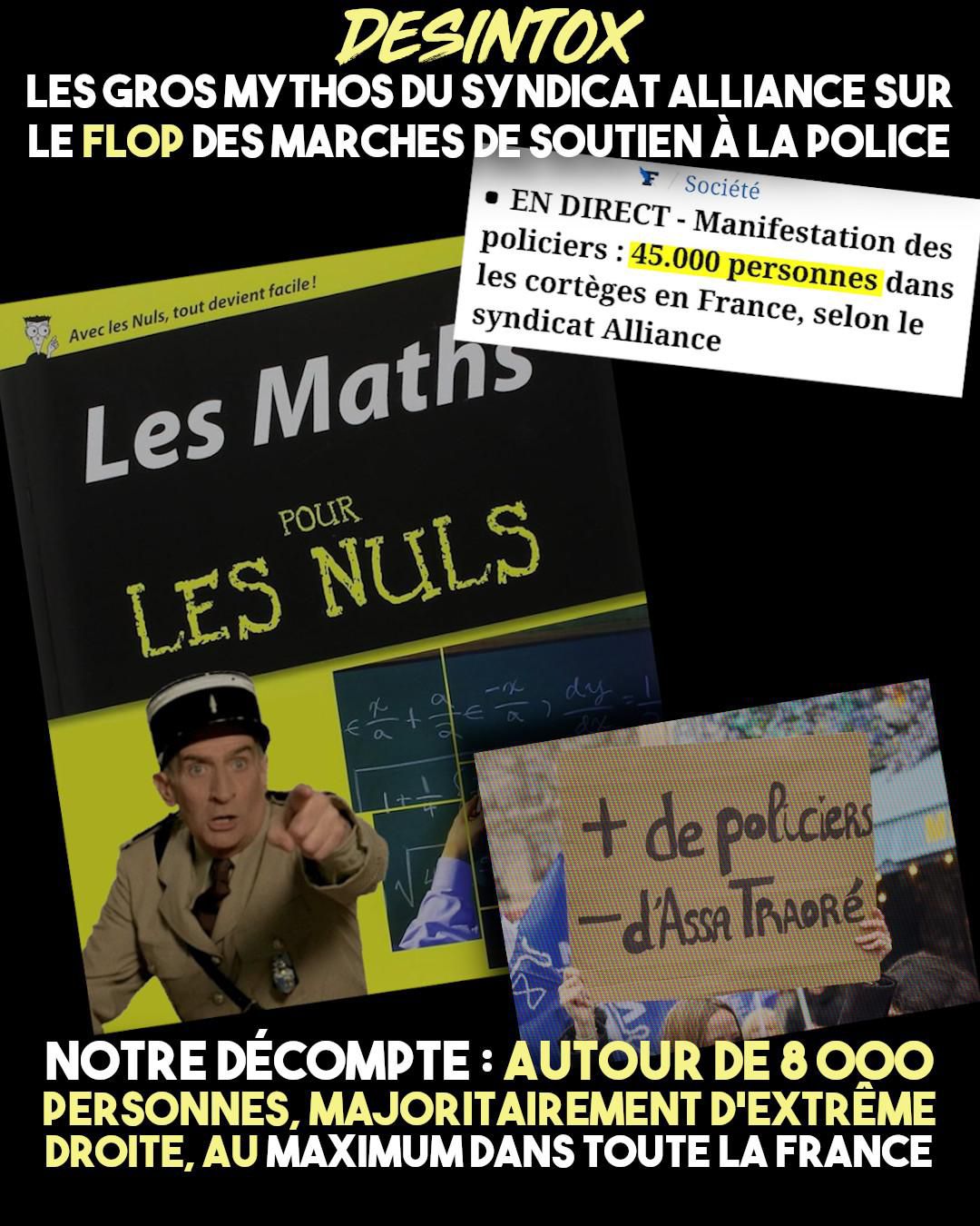 Samedi 31 janvier, le syndicat d'extrême droite Alliance a appelé à des «marches citoyennes» pour «soutenir la police»