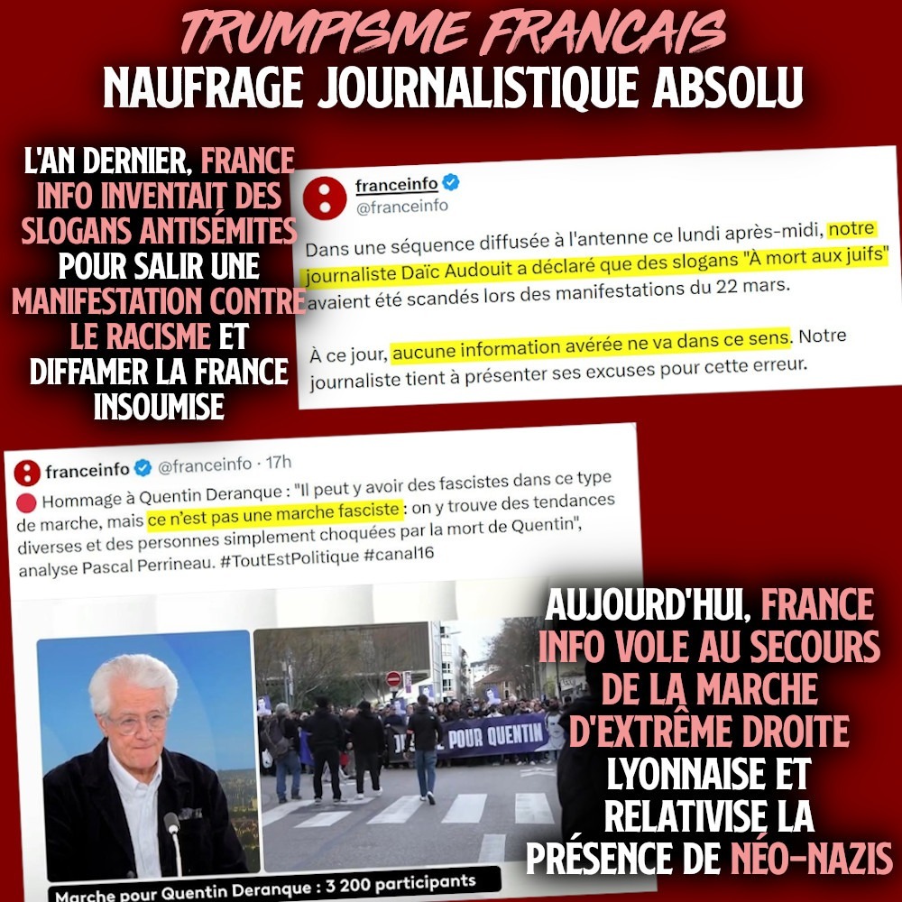 Naufrage sur France Info : Nazifier la gauche, dénazifier l'extrême droite