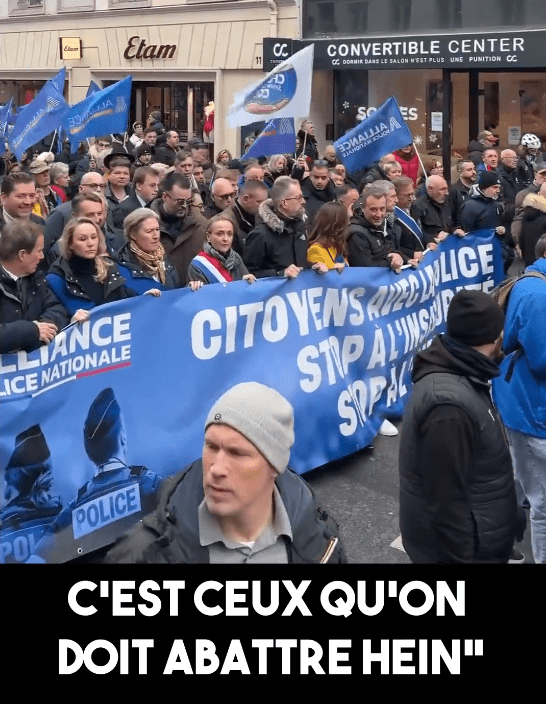 La marche de soutien à la police a été un flop dans toute la France, mais elle a réuni la crème de l'extrême droite la plus radicale.