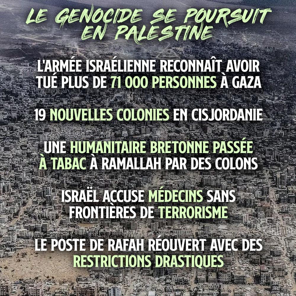 Gaza vue du ciel : la Palestine est un champ de ruines.