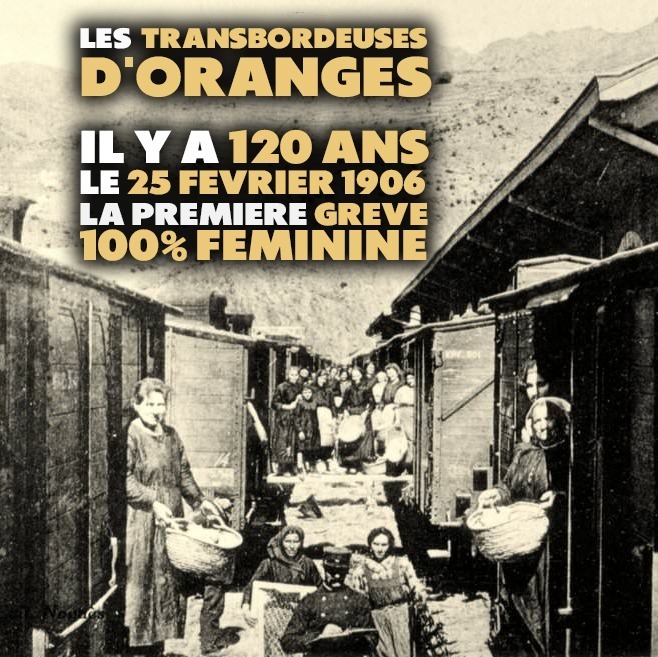 Photographie des transbordeuses d'oranges, qui transfèrent la marchandise des trains espagnols vers les trains français.
