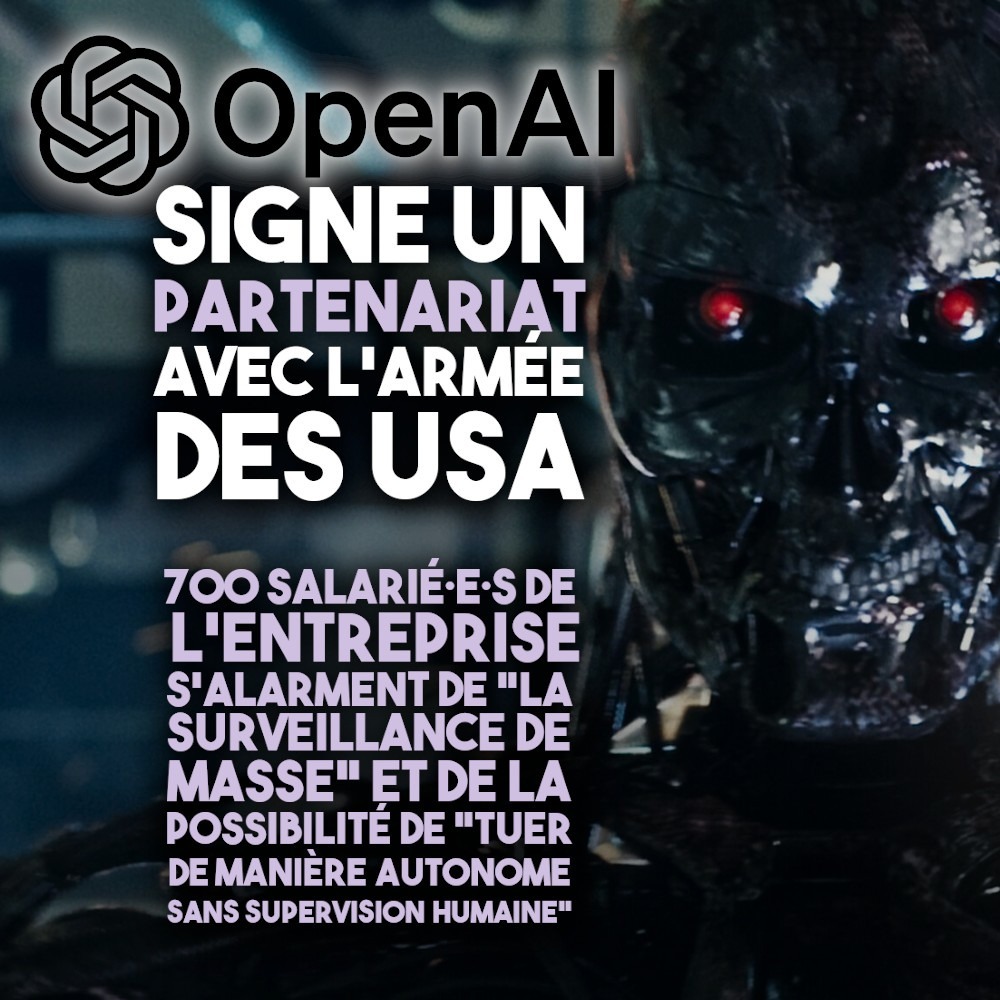 Terminator, une arme humanïéode dote d'une intelligence artificielle : bientôt une réalité avec le partenariat entre OpenAI et le Pentagone ?