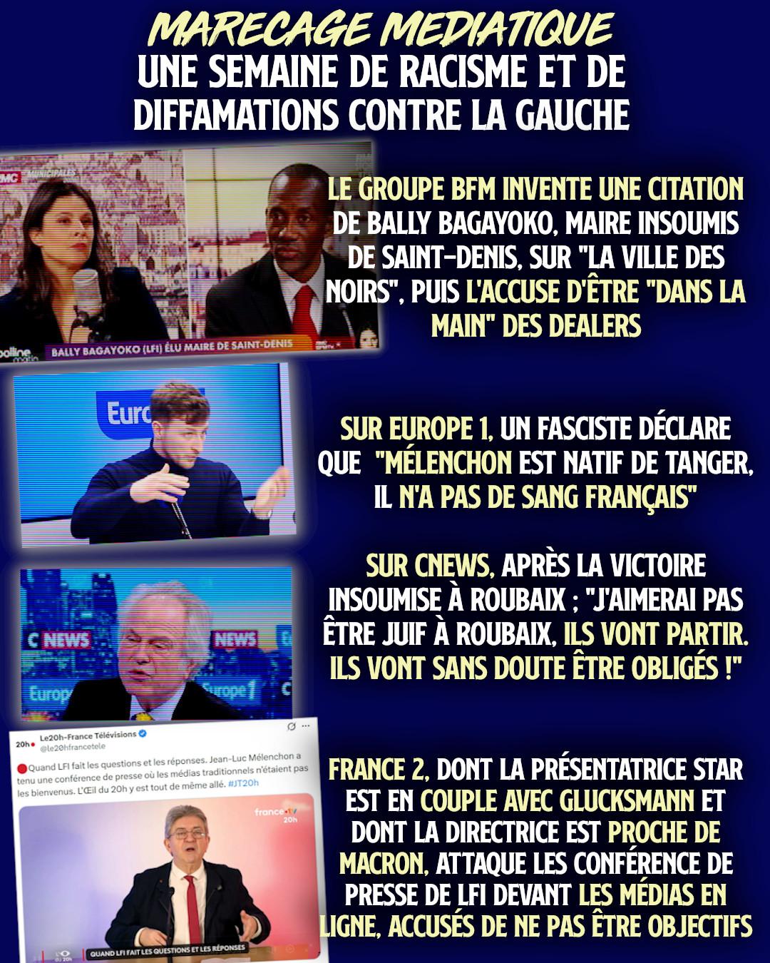 À la télé française, un véritable marécage médiatique.