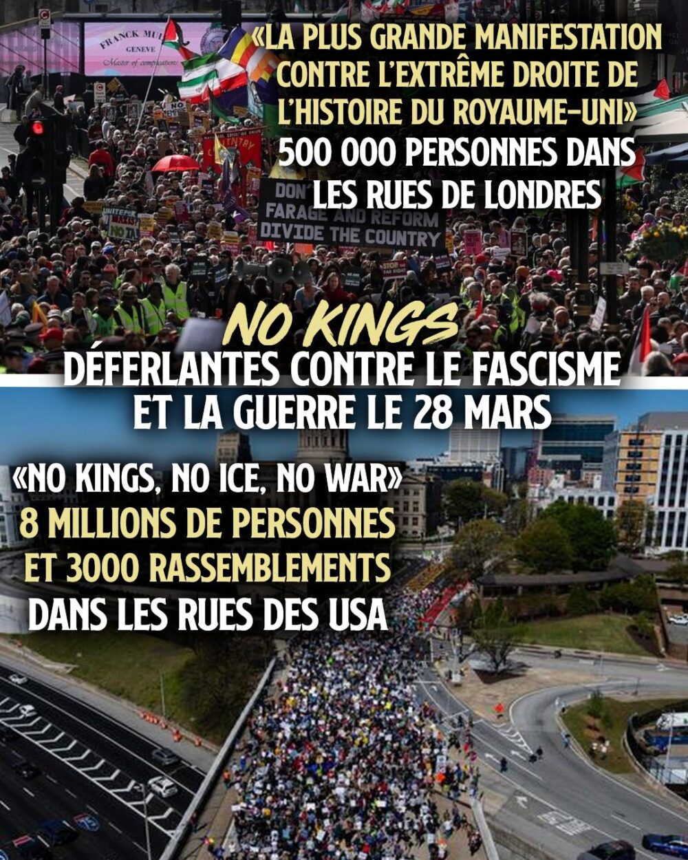 Aux USA ou à Londres, le mouvement antifasciste se lève jusqu'au cœur de l'Empire.