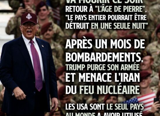 Donald Trump lors d'un discours devant l'armée US : le président de la première puissance mondiale menace l'Iran de frappes nucléaires.
