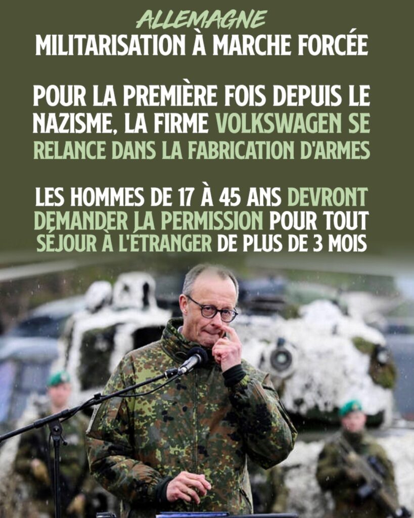 Friedrich Merz, le dirigeant allemand, en treillis pour de nouvelles annonces militaristes alors que l'Allemagne fonce vers la guerre.