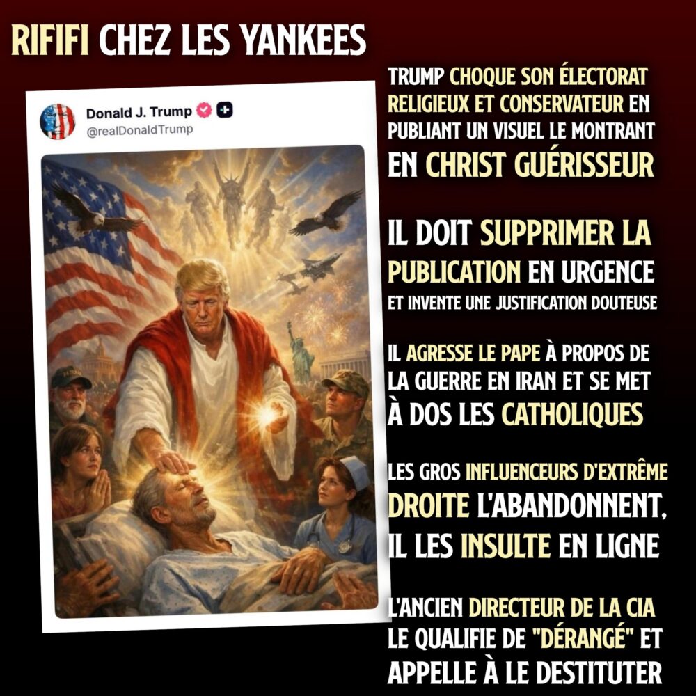 L'image publiée par Donald Trump le représente en Jésus réalisant un miracle.