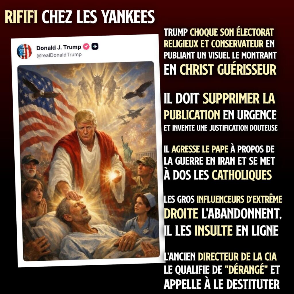 L'image publiée par Donald Trump le représente en Jésus réalisant un miracle.