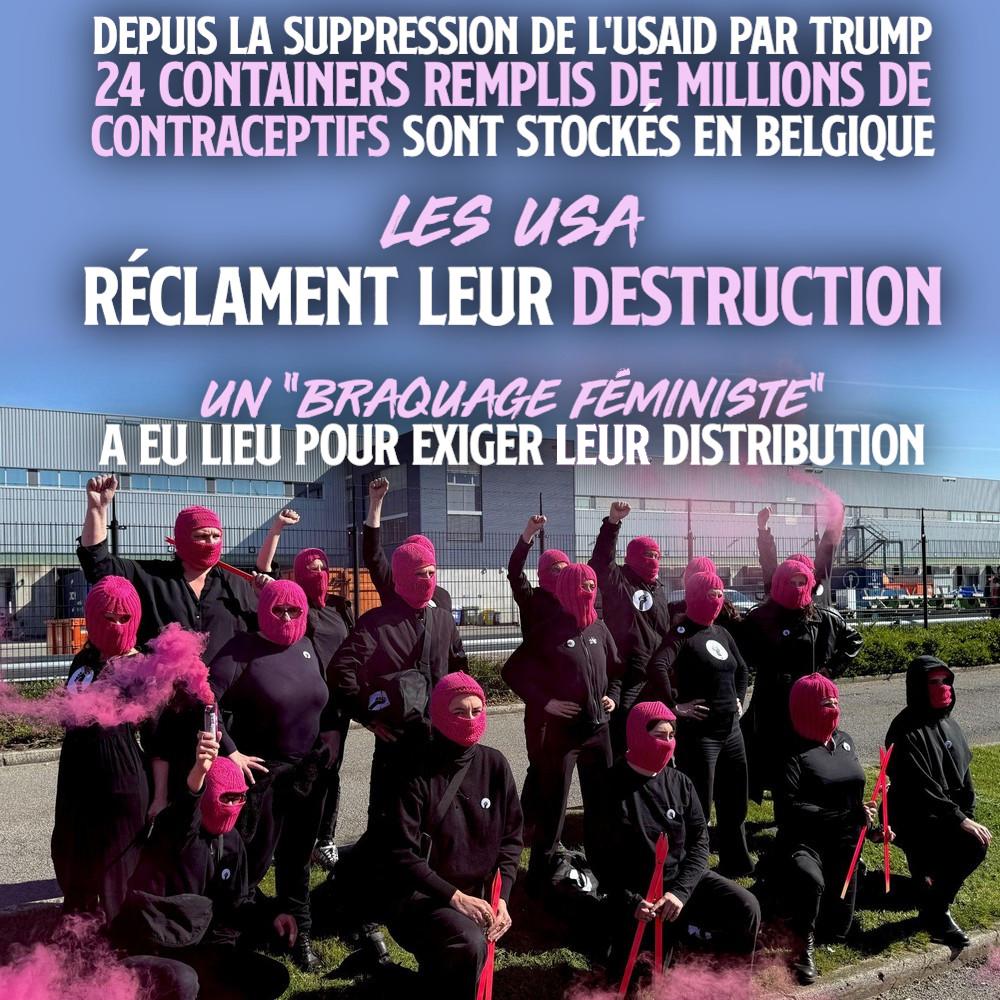 Belgique : «braquage féministe» pour empêcher la destruction de contraceptifs