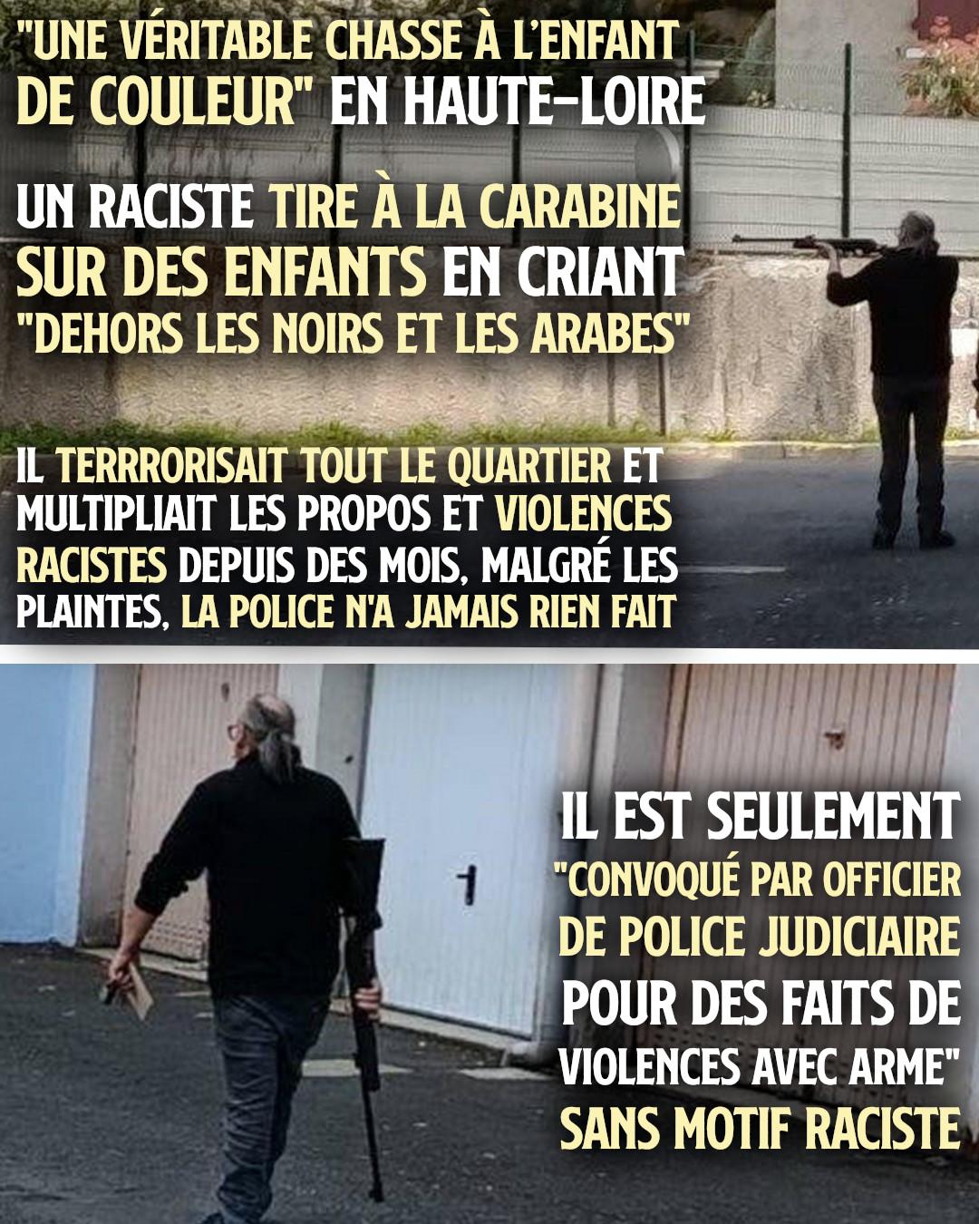 Deux photographies du raciste ayant tiré sur des enfants à Espaly-Saint-Marcel