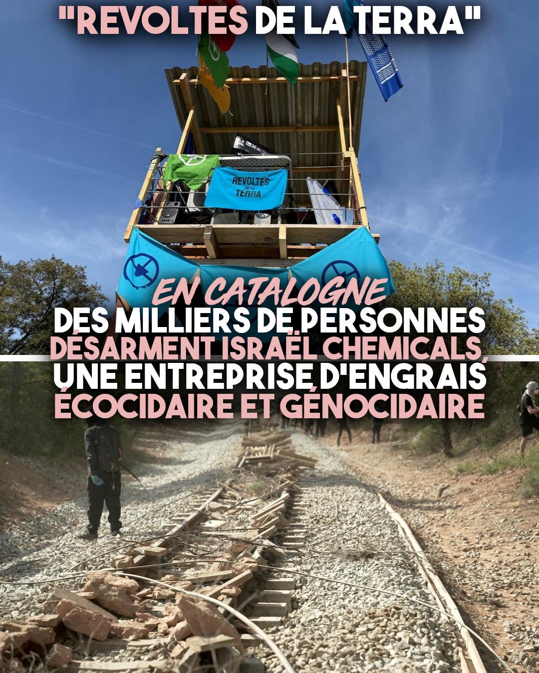Des rails sabotés contre Israel Chemicals en Catalogne