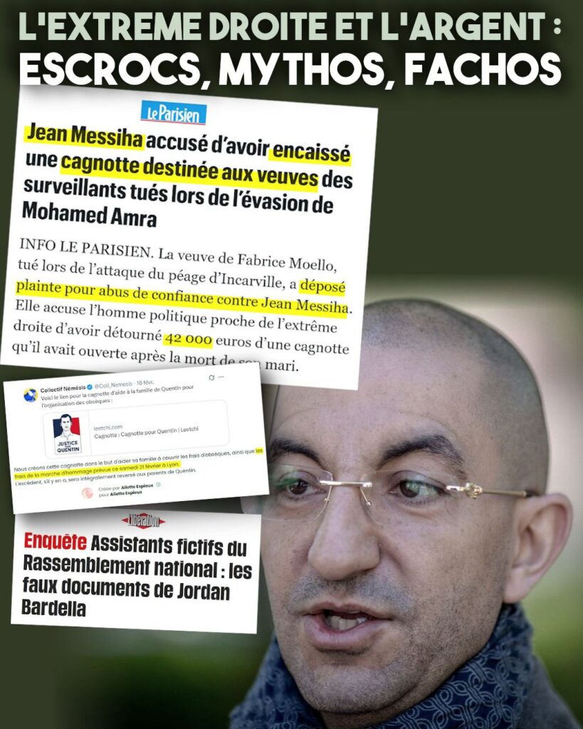 Jean Messiha, l'escroc raciste spécialiste des cagnottes.
