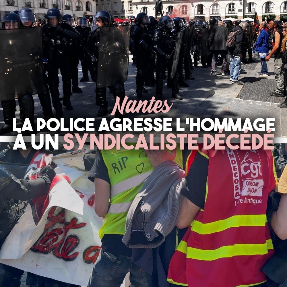 L'hommage à Oussama interrompu par des agents casqués et armés.