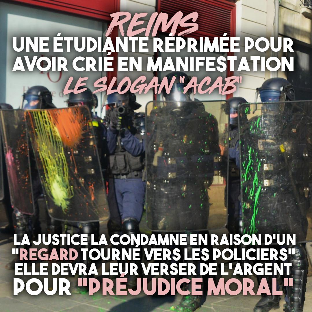 Des policiers colorés, dont l'un vise l'appareil photo de son LBD : de quoi donner envie de crier ACAB aussi.
