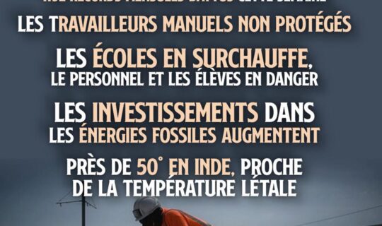 En pleine canicule, un ouvrier continue à travailler sous un soleil de plomb.