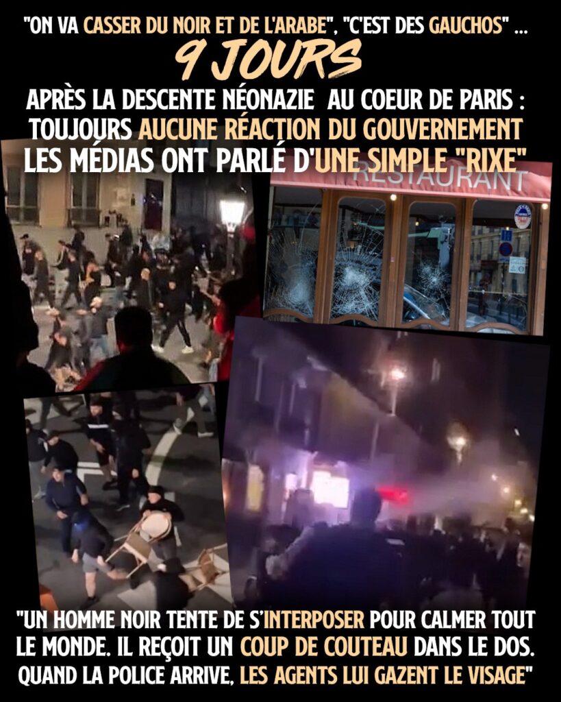 Un bar de Paris attaqué par des néonazis, rien de bien inquiétant pour le gouvernement.