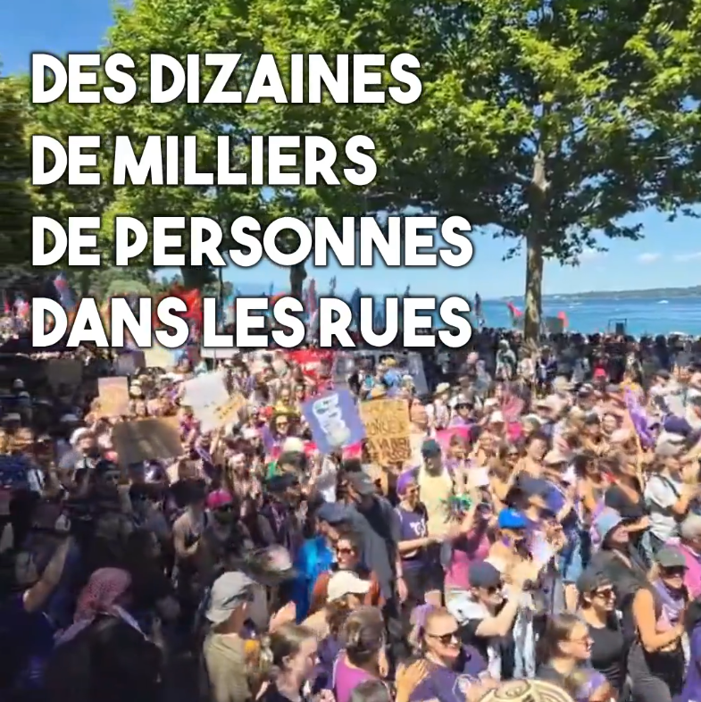 Des dizaines de milliers de personnes dans les rues de Genève contre le G7