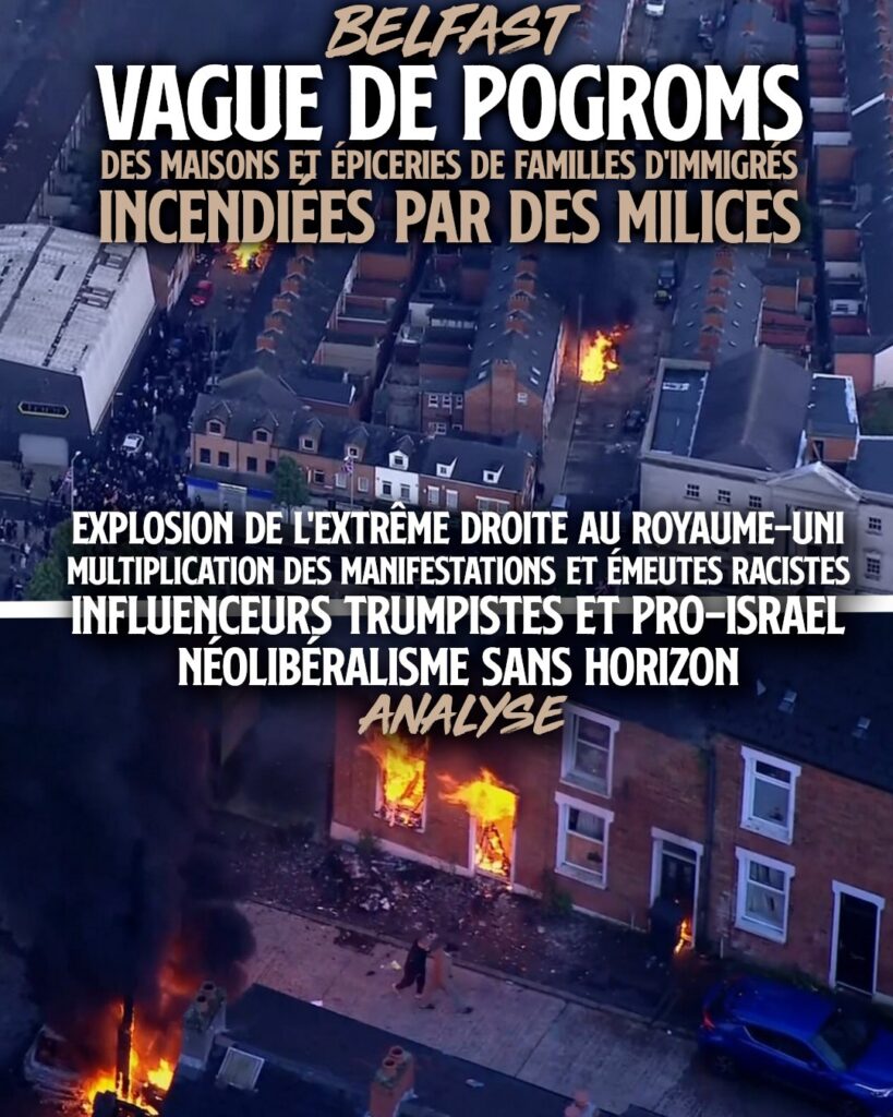 À Belfast, des maisons incendiées lors de pogroms ces derniers jours