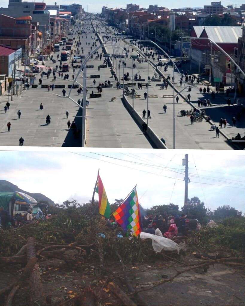 Quelques images du soulèvement en cours en Bolivie