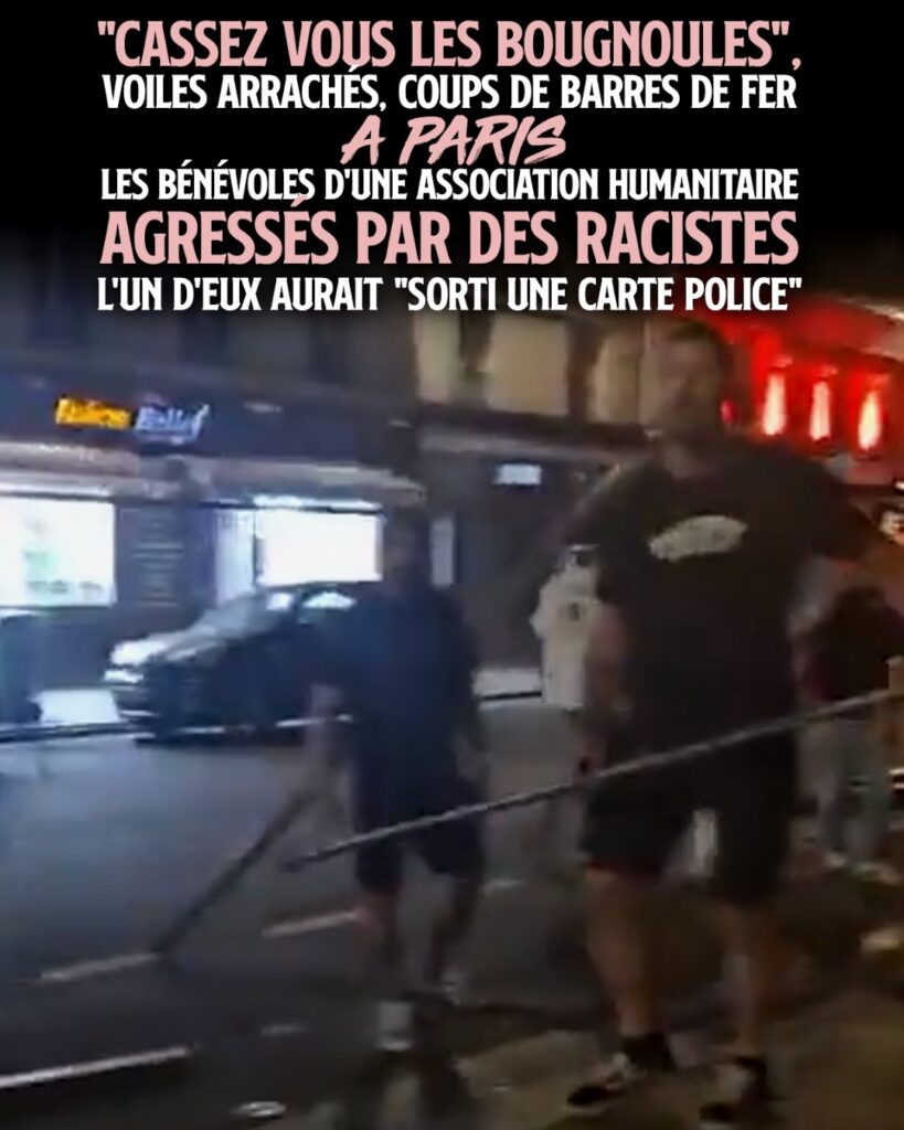 Un fasciste muni d'une barre de fer pour attaquer l'association Li'llah à Paris