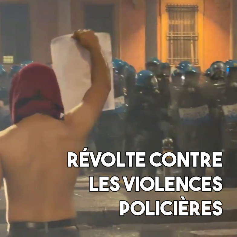 À Bologne, révolte de la population après un meurtre policier raciste.