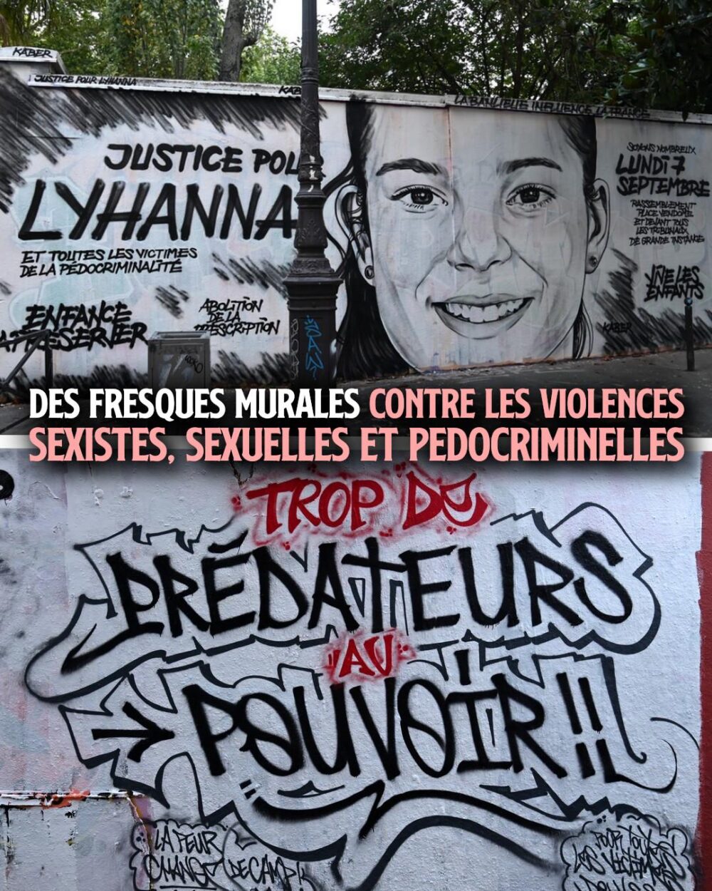 Contre les violences sexistes, sexuelles et pédocriminelles, des fresques murales organisées par Black Lines