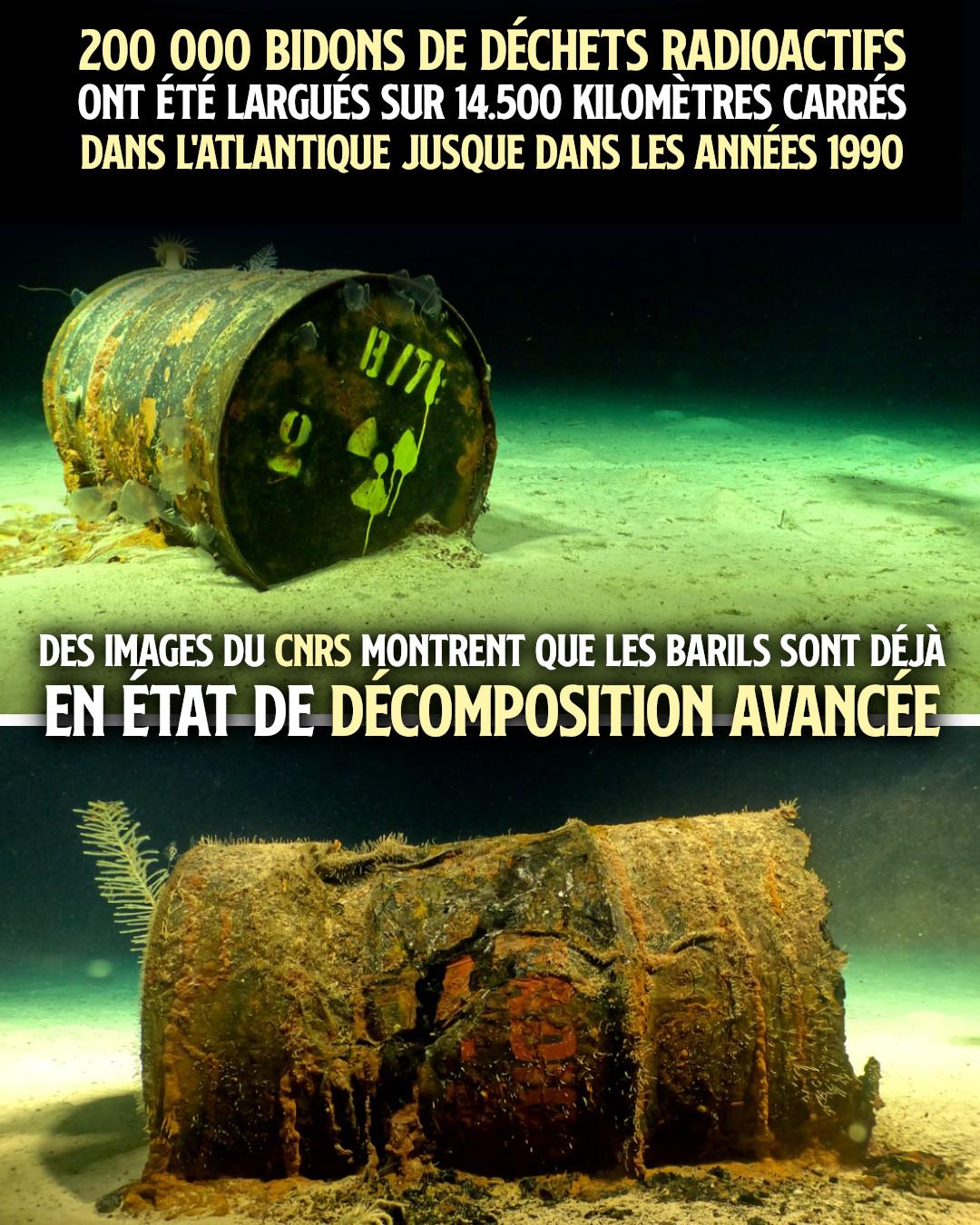 Des barils de déchets nucléaires au fond de l'océan Atlantique