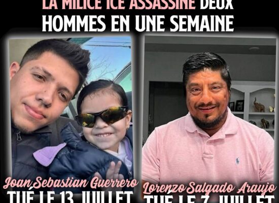 Joan Sebastian Guerrero à gauche, Lorenzo Salgado Araujo à droite : deux migrants installés aux USA et tués par l'ICE à quelques jours d'écart.