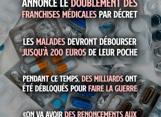 Des médicaments qui seront bientôt moins bien remboursés par la Sécu avec le doublement du plafond de franchise.