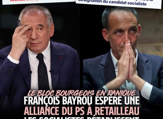 Bayrou et Glucksmann sont prêts à tout pour que la gauche perde en 2027