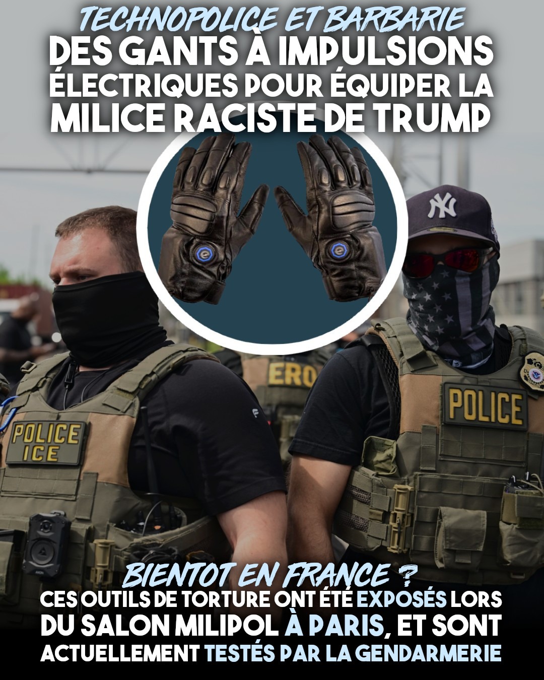 Le nouveau gadget dont vont être équipés les agents de l’ICE s’apparente à un instrument de torture et pave la voie à un futur déploiement en France