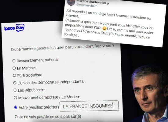 Brice teinturier, le directeur d'IPSOS, à côté d'un sondage qui a littéralement fait disparaître les organisations de gauche.