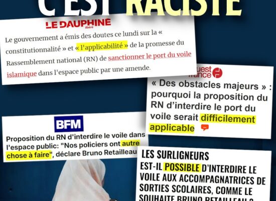 Une femme musulmane porte un voile : bientôt interdit dans l'espace public ?