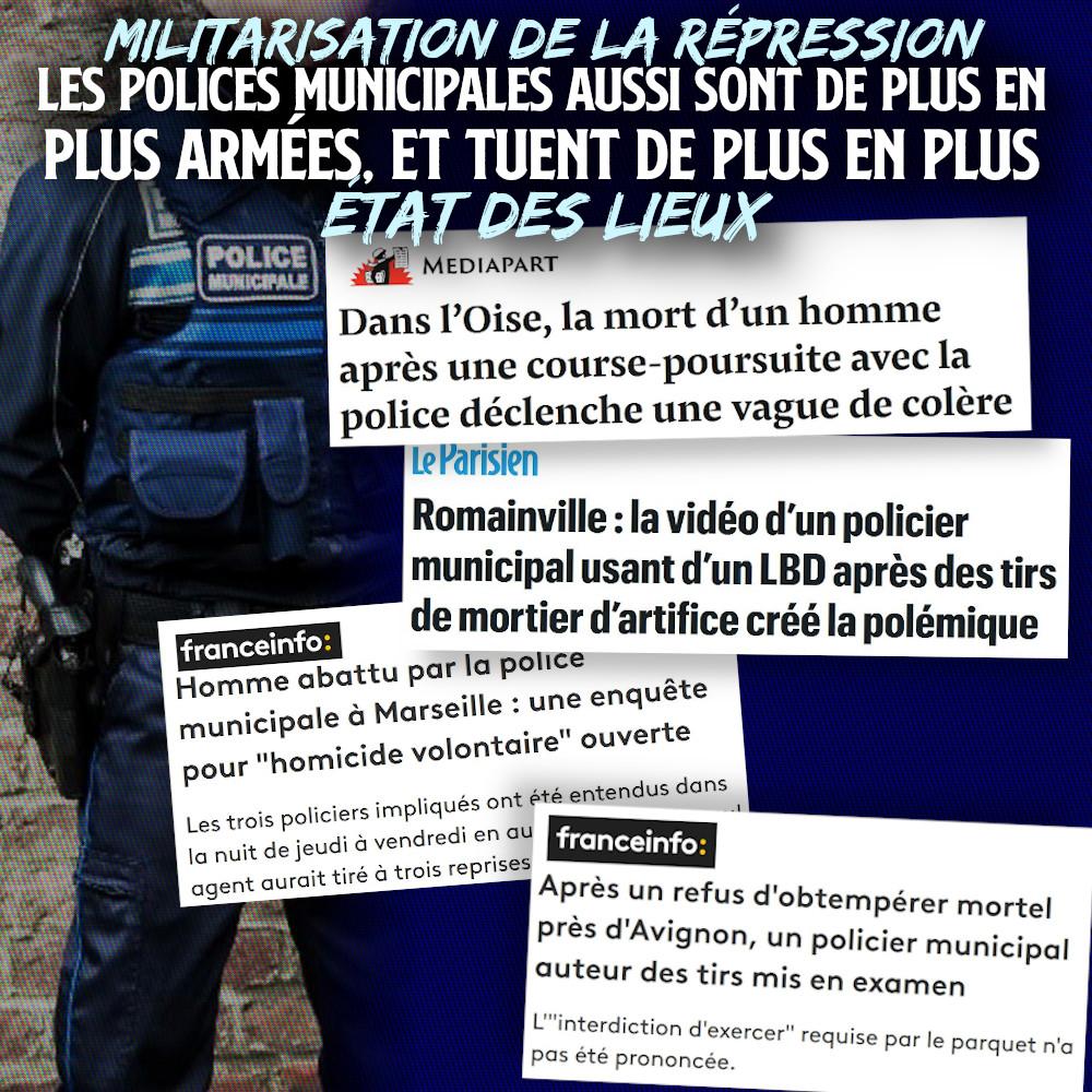 Un agent municipal doté d'une arme de poing 9mm.