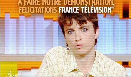 Adèle Haenel lors de sa "carte blanche" sur France 5