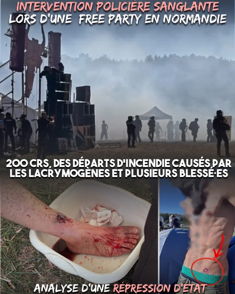 Des lacrymos partout et des trous dans la peau de gens qui dansaient : avec la loi RIPOST, la répression des free partys ne connaît plus de limites.