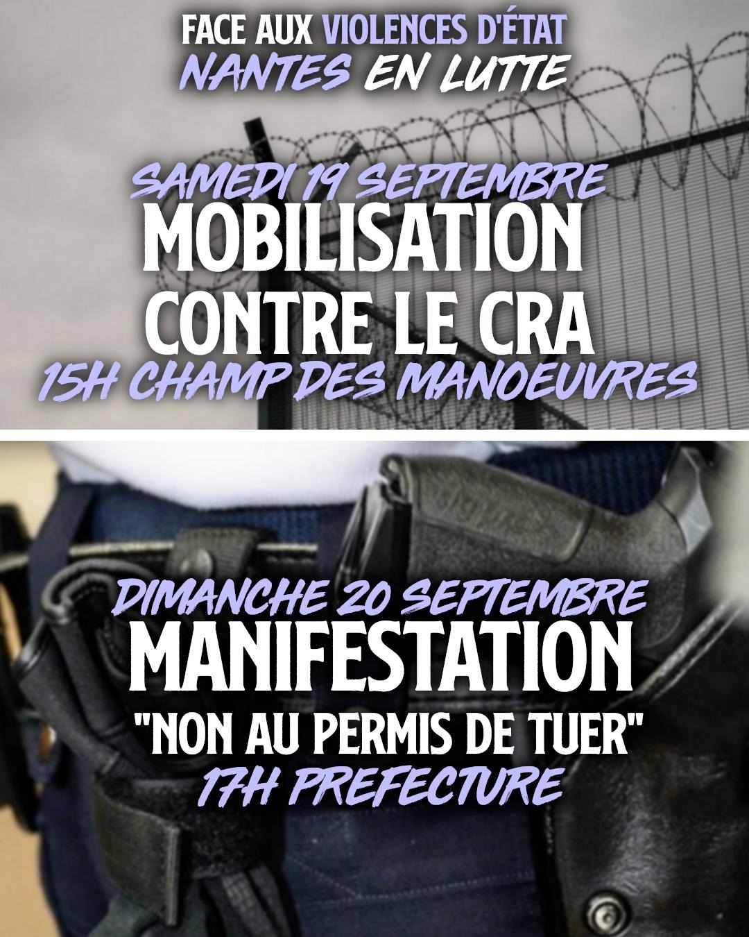 Mettre des exilé·es derrière des fils barbelés, garantir l'impunité des policiers violents : les violences d'État doivent cesser.