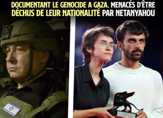 À gauche un militaire se confie sur les actes perpétrés à Gaza, dans le film Naza pour lequel Yuval Abraham et Rachel Szor, les réalisateurs, ont été acclamés à la Mostra de Venise.