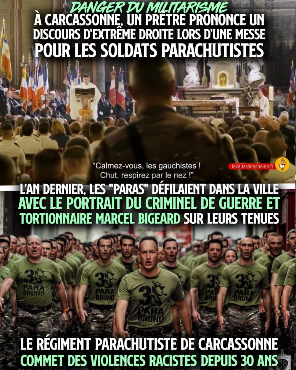 À Carcassonne, une messe d'extrême droite pour un régiment de parachutistes