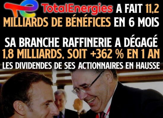 Patrick Pouyanné, le patron de Total, s'éclate avec Emmanuel Macron.