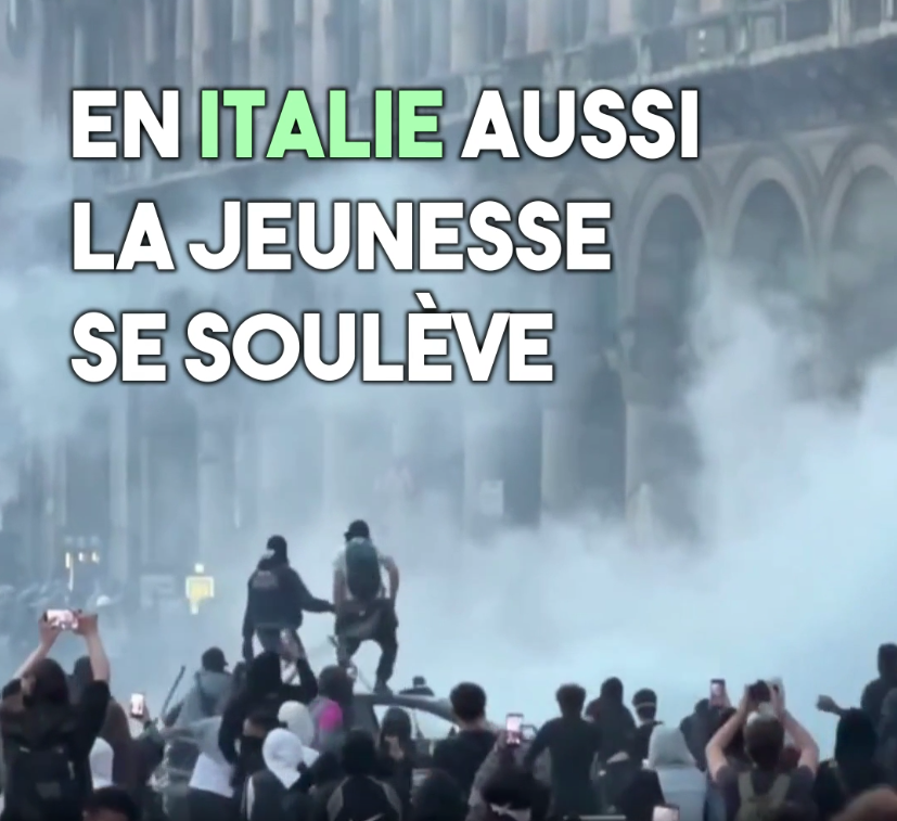 Des centaines de milliers de personnes dans les rues italiennes : c'était le 16 octobre alors que chez nos voisins la jeunesse se soulève.
