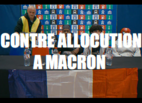Une conférence de presse du mouvement pour répondre à l'allocution d'Emmanuel Macron