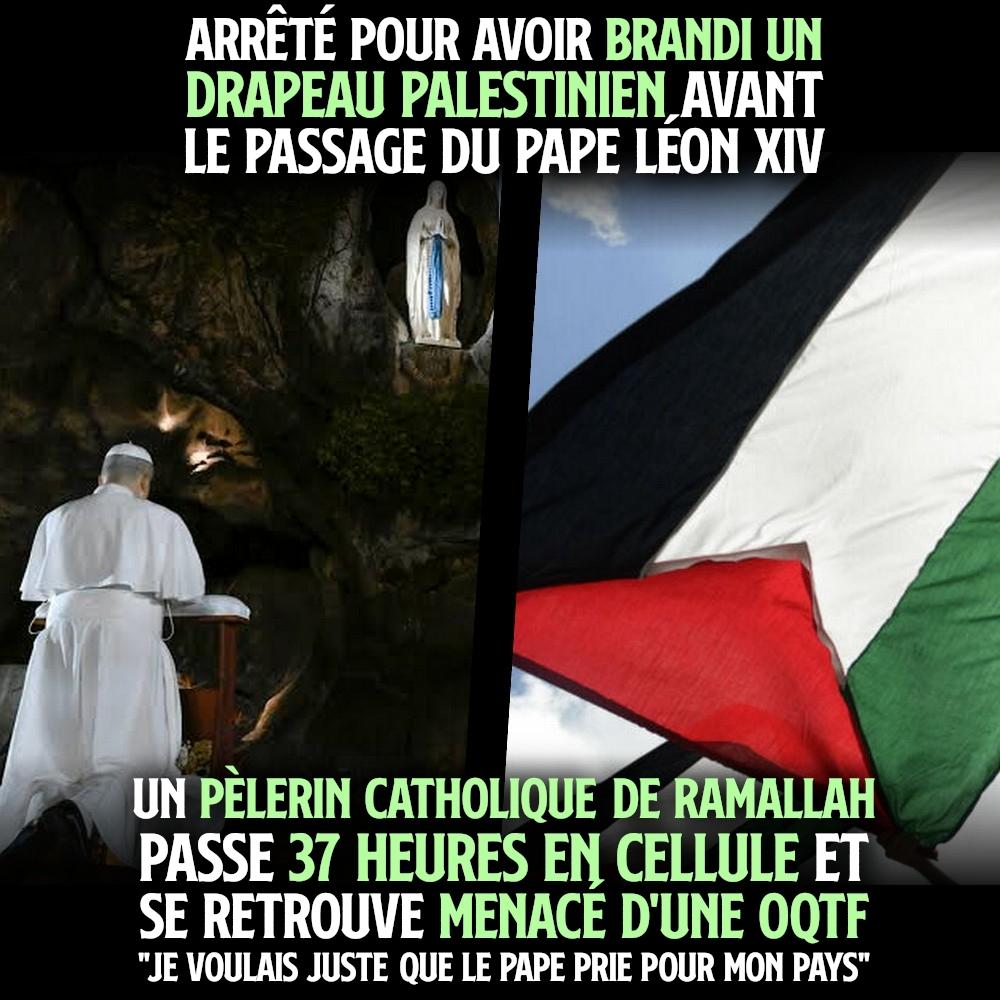 «J'étais triste et je me suis senti victime d'une injustice» déplore ce pèlerin palestinien après avoir été interpellé à Lourdes